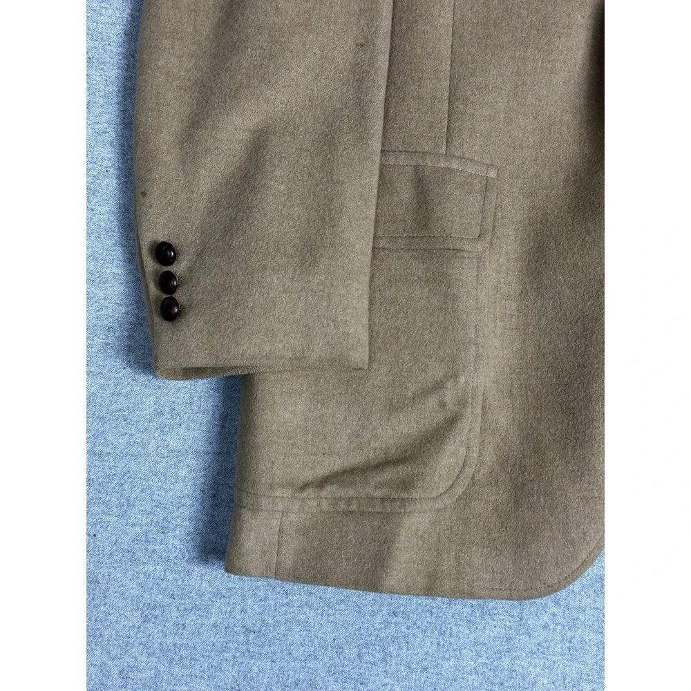 VTG‎ 80s Barrister Collection Blazer Mens 40 Camel Tan 100% Camelhair Sport Coat